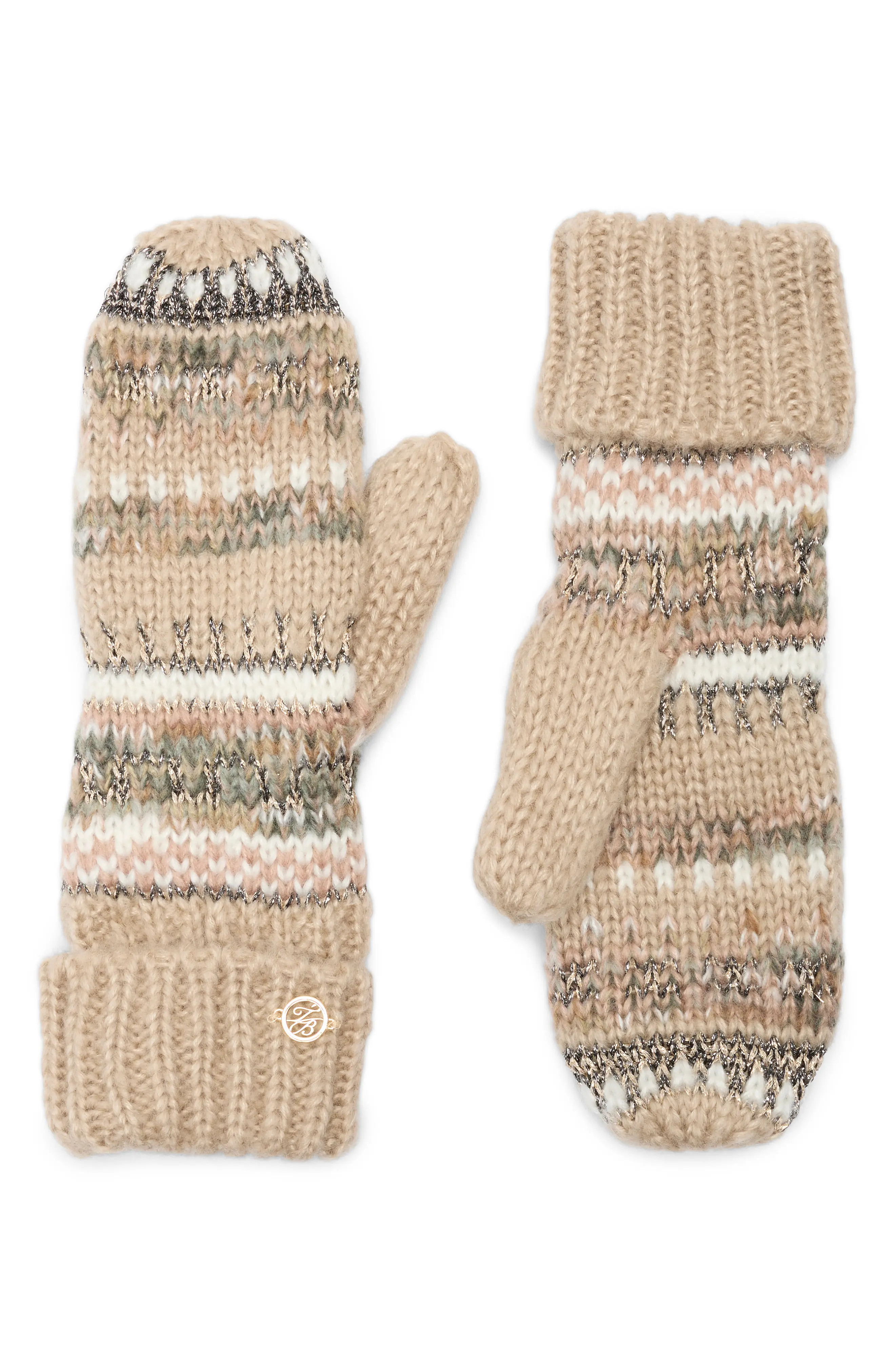 Ted Baker London Fair Isle Knit Mittens in Grey at Nordstrom Rack | Nordstrom Rack