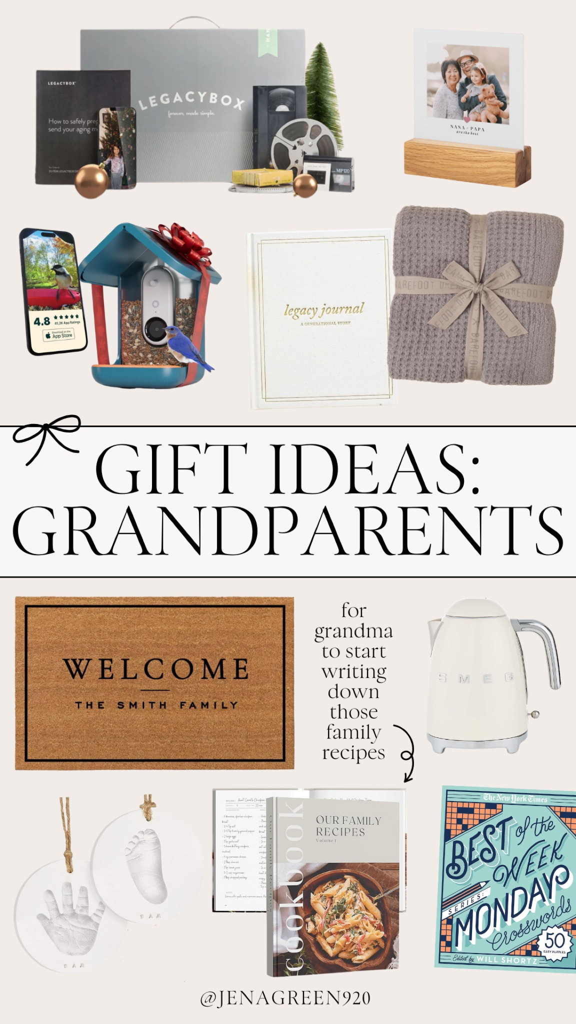 Gift Ideas for Grandparents | Gift Guide for Grandparents | Grandparent Gift Guide | Gift Guide for Parents in Law | Grandparents Gift Ideas 

#LTKGiftGuide #LTKSeasonal #LTKFindsUnder100
