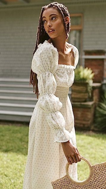 Michelin Linen Dress In Garden Rose | Shopbop