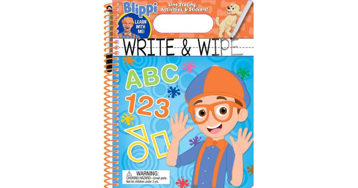 Blippi: Write and Wipe by Editors of Studio Fun International | Macy's