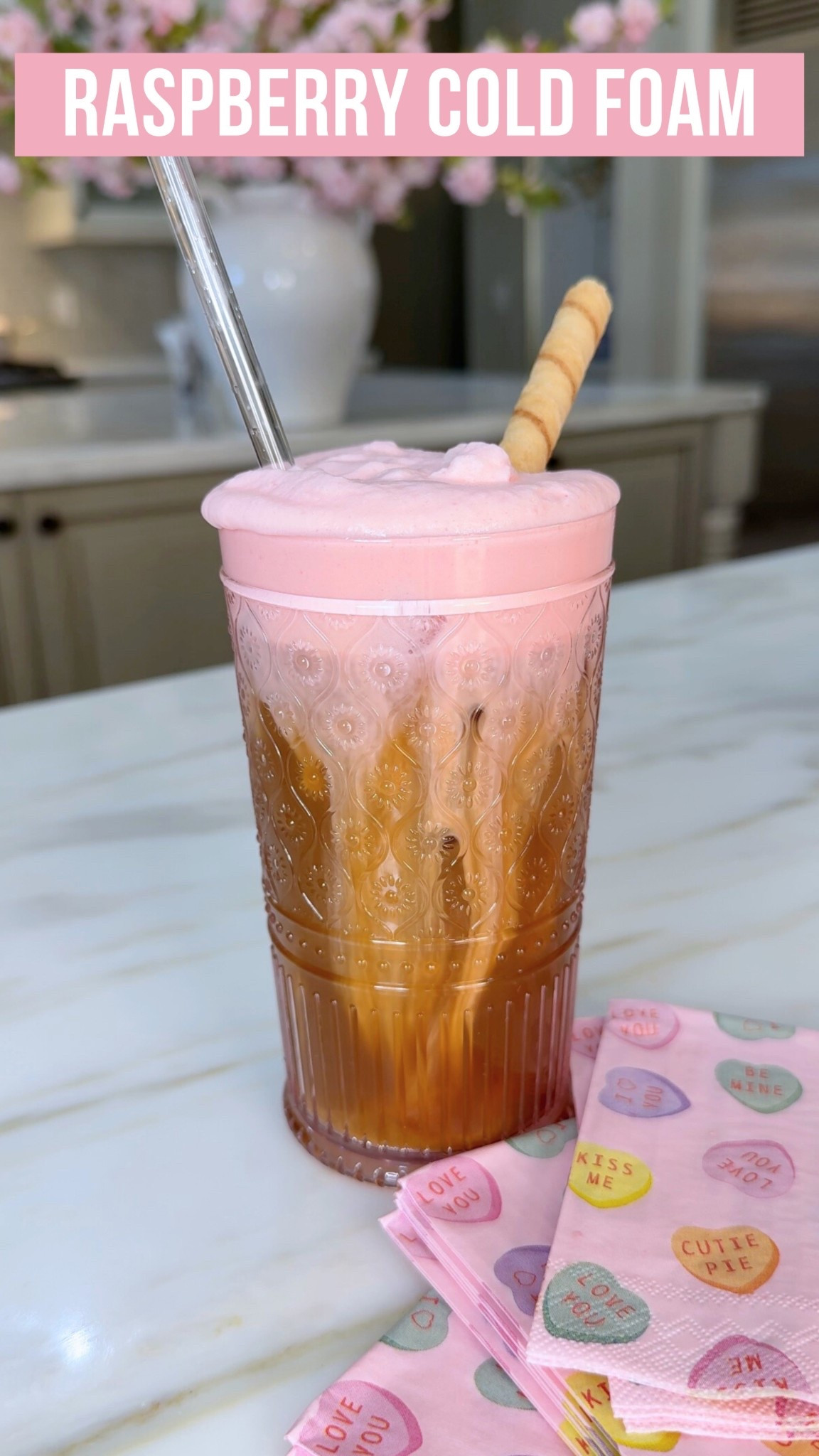 This pink raspberry cold foam is the prettiest way to romanticize your morning coffee. See full recipe below! Found all the syrups, cups, napkins, frother, and my sweater at @beallsstores #beallspartner #ad

Raspberry Cold Foam Recipe:

• 2 TBSP heavy cream
• 1 TBSP milk
• 1 TBSP raspberry syrup

Optional: add 1 TBSP white chocolate syrup to your coffee for extra sweetness!

Head to the link in my bio to find your nearest @beallsstores and start shopping! #raspberrycoldfoam #valentinesrecipes #coffeerecipes 



#LTKHome #LTKmorningroutine #LTKfoodie