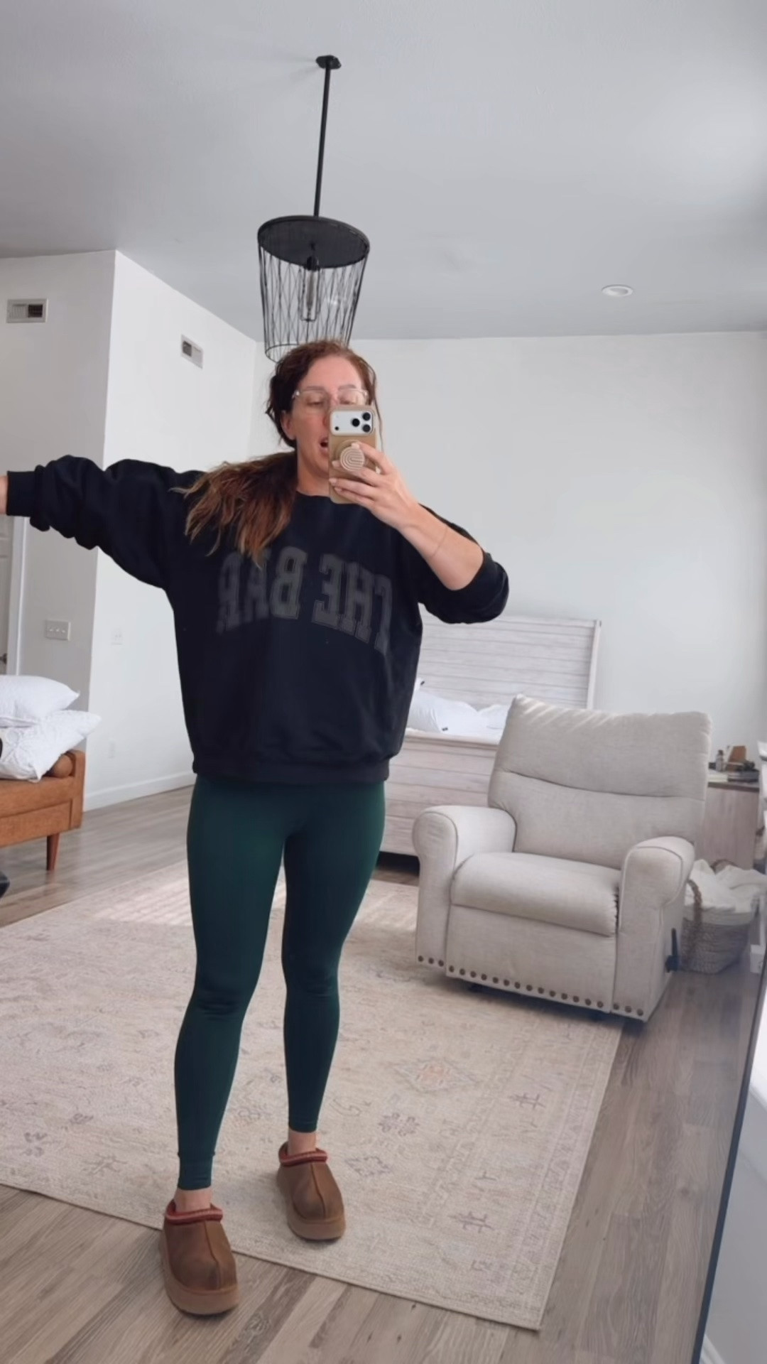 2 more Monday school wake-ups- yaaaaas! Keeping it comfy because I was up and moving early this chilly spring day for a dentist appointment. I opted for Salt Project leggings- which reminds me they have a launch today!

#LTKootd #LTKTall #LTKMidsize