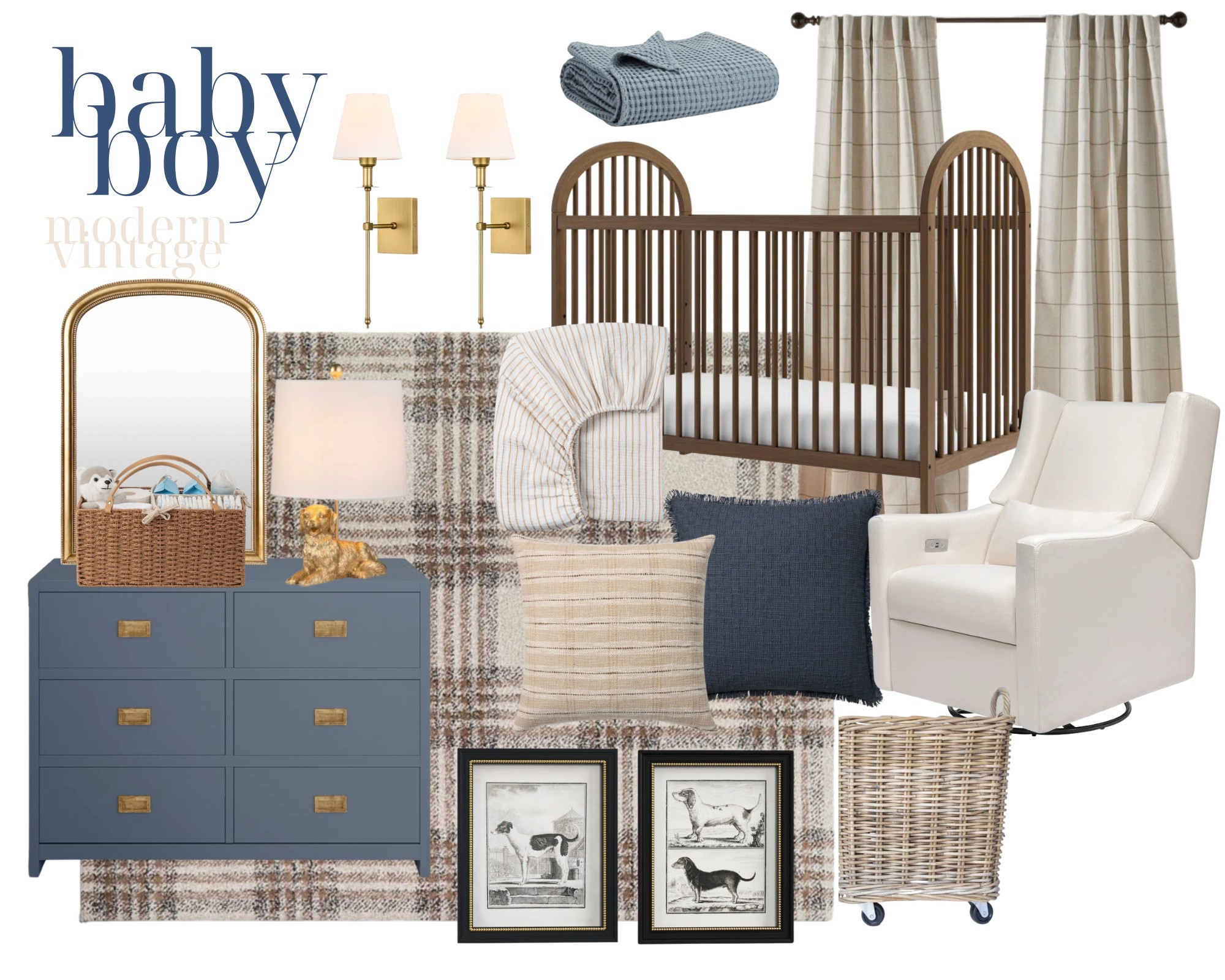 Modern vintage nursery inspo 

Baby boy room baby nursery nursery decor nursery furniture 

#LTKKids #LTKHome #LTKBaby