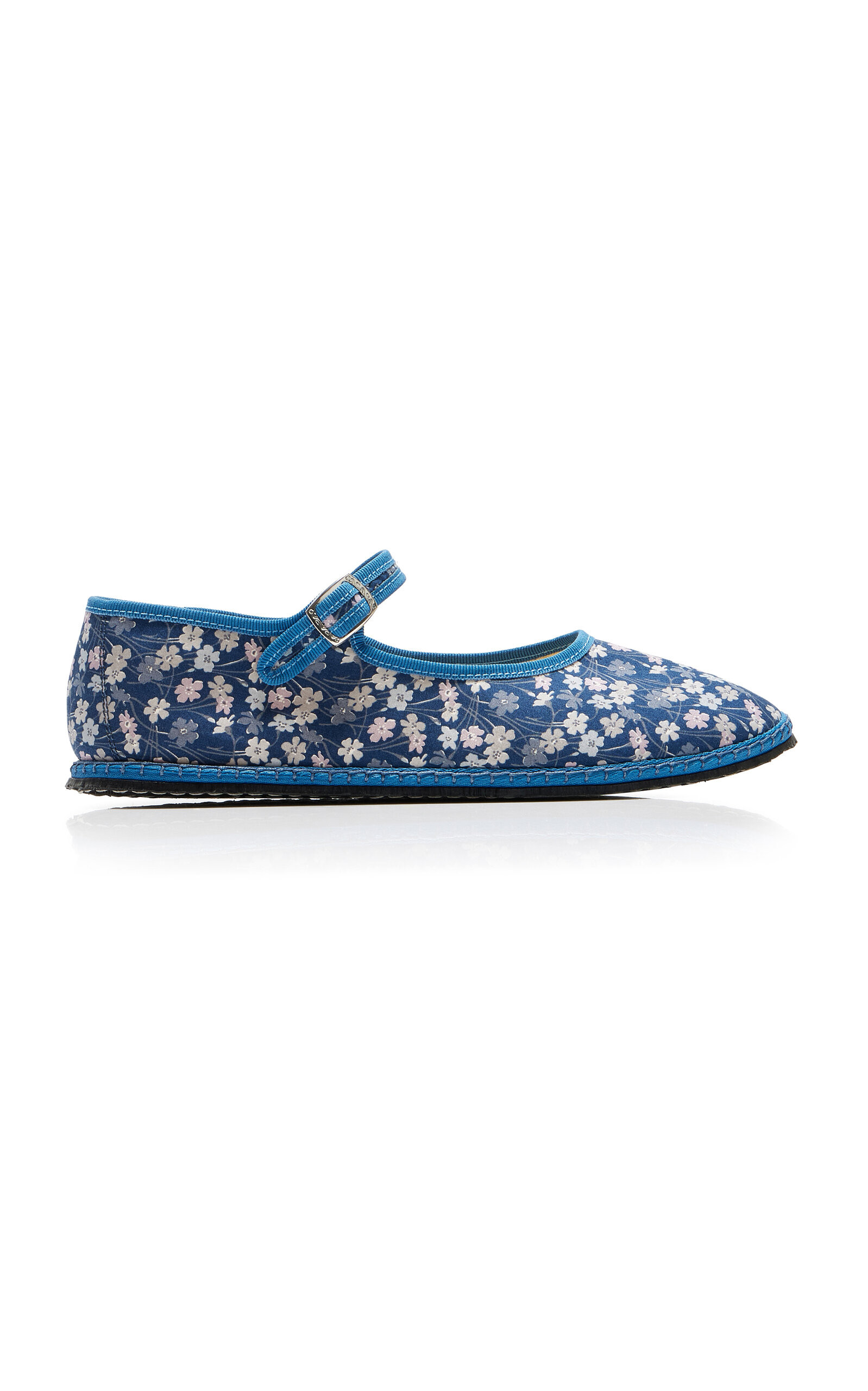 Exclusive Riviera Floral Canvas Mary Jane Flats | Moda Operandi (Global)