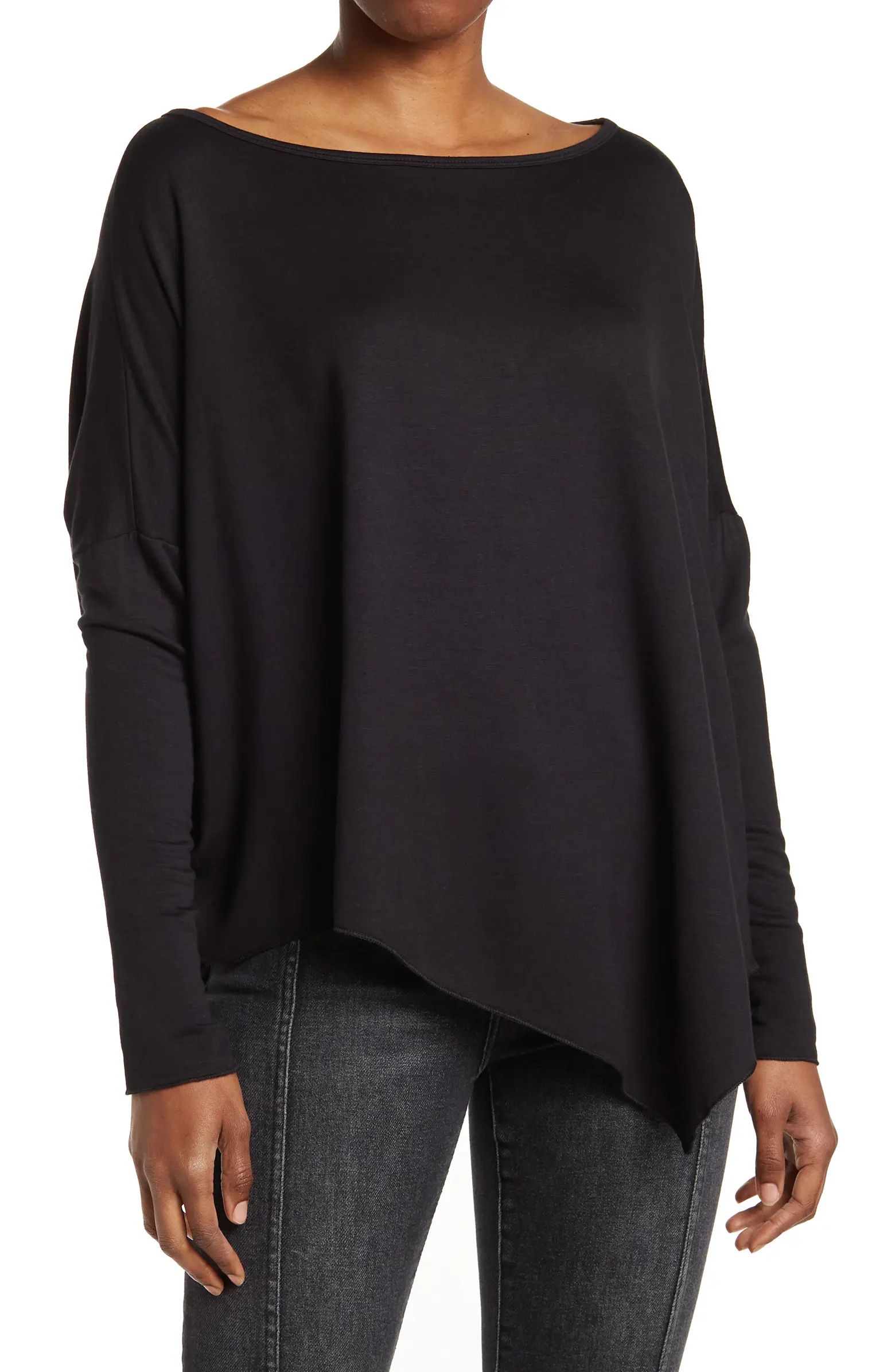Assymetrical Hem Dolman Sleeve Sweater | Nordstrom Rack