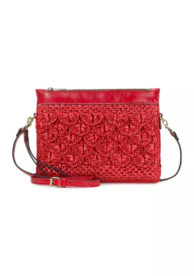 Yvette Scalloped Raffia Clutch Crossbody | Belk