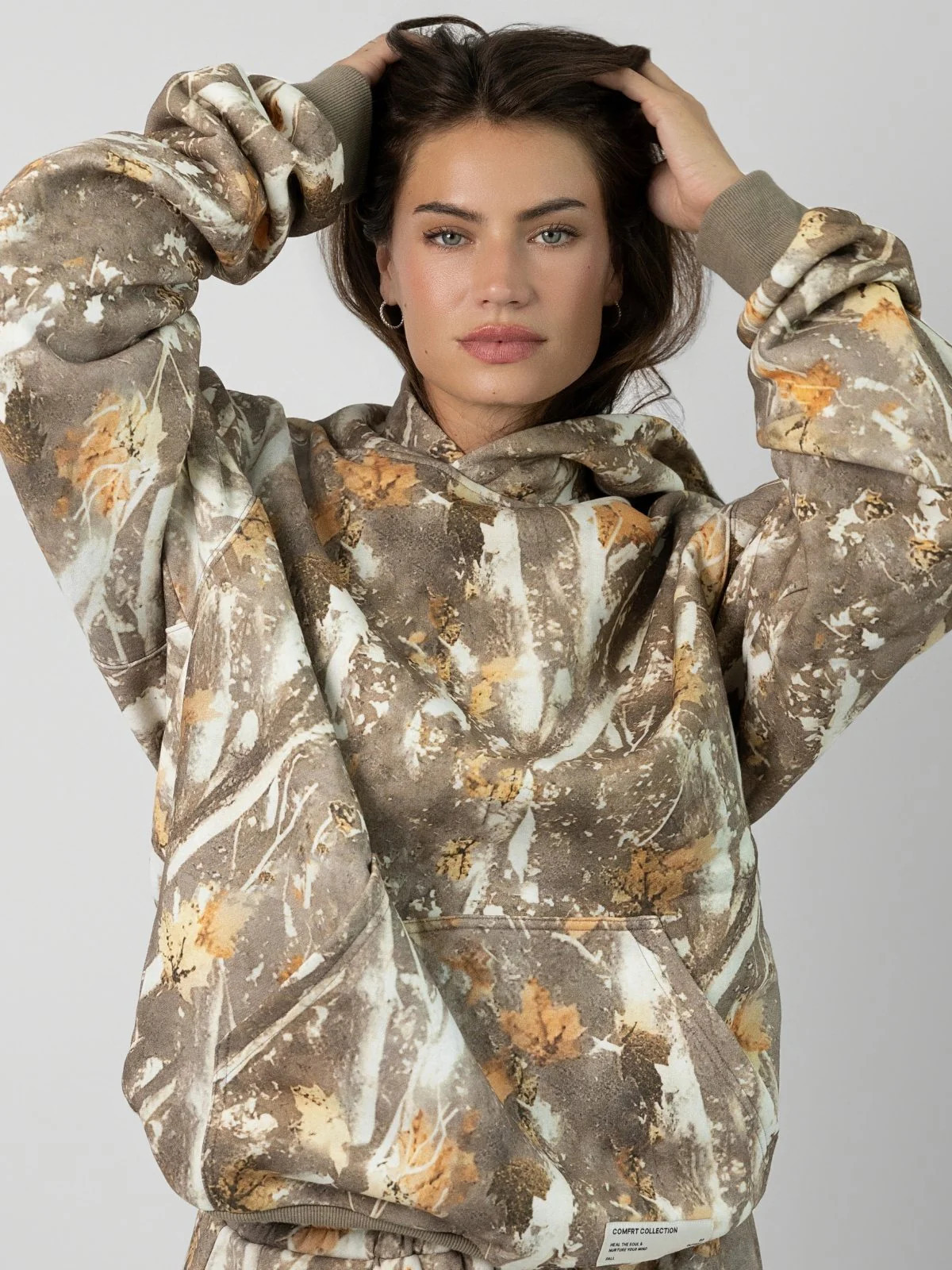 Comfrt Camo Hoodie | Adirondack | Oversized | M | Medium | Comfrt