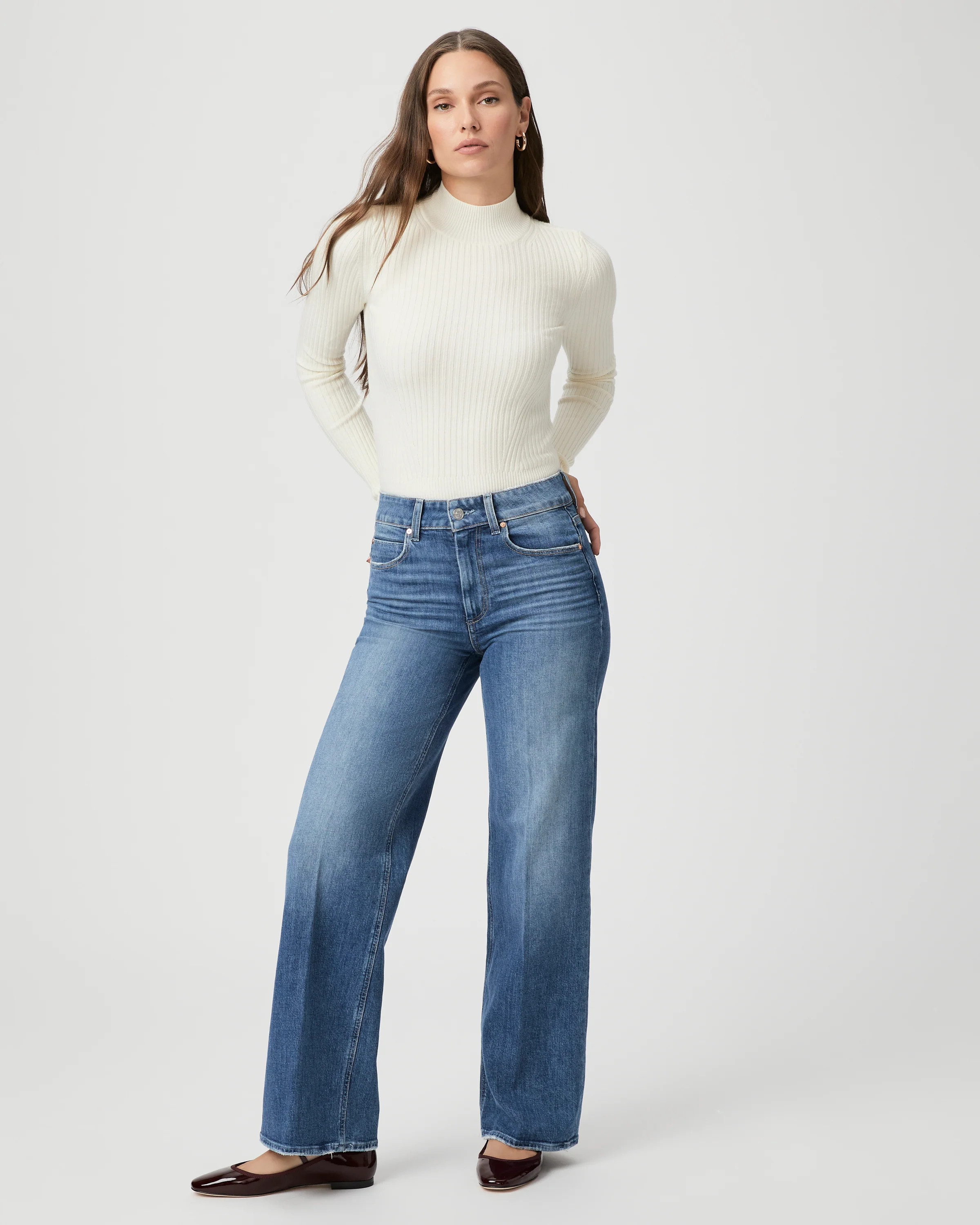 Sasha 32" Wide Leg Jean | Paige