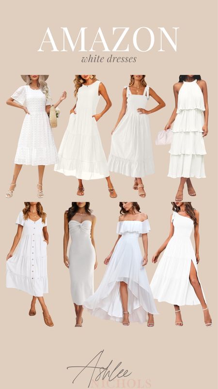 Amazon white dresses! If you’re looking for a white dress this season these are all so cute! Perfect for any occasion!

Amazon, white dresses, midi dress, long amazon dresses, off the shoulder dress, amazon fashion 

#LTKSeasonal #LTKfindsunder100 #LTKfindsunder50