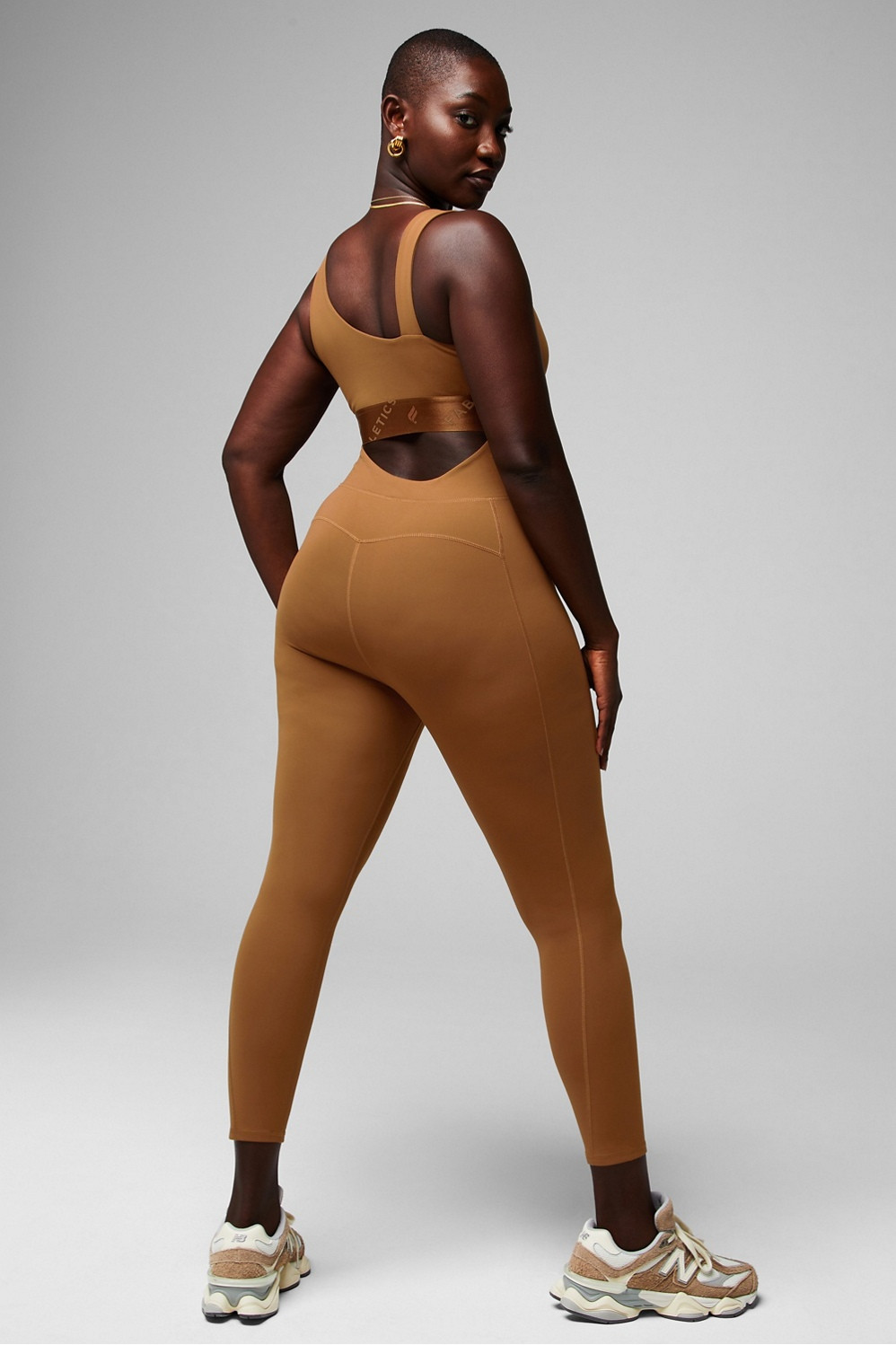 Pureluxe Built-In Bra 7/8 Jumpsuit | Fabletics - North America