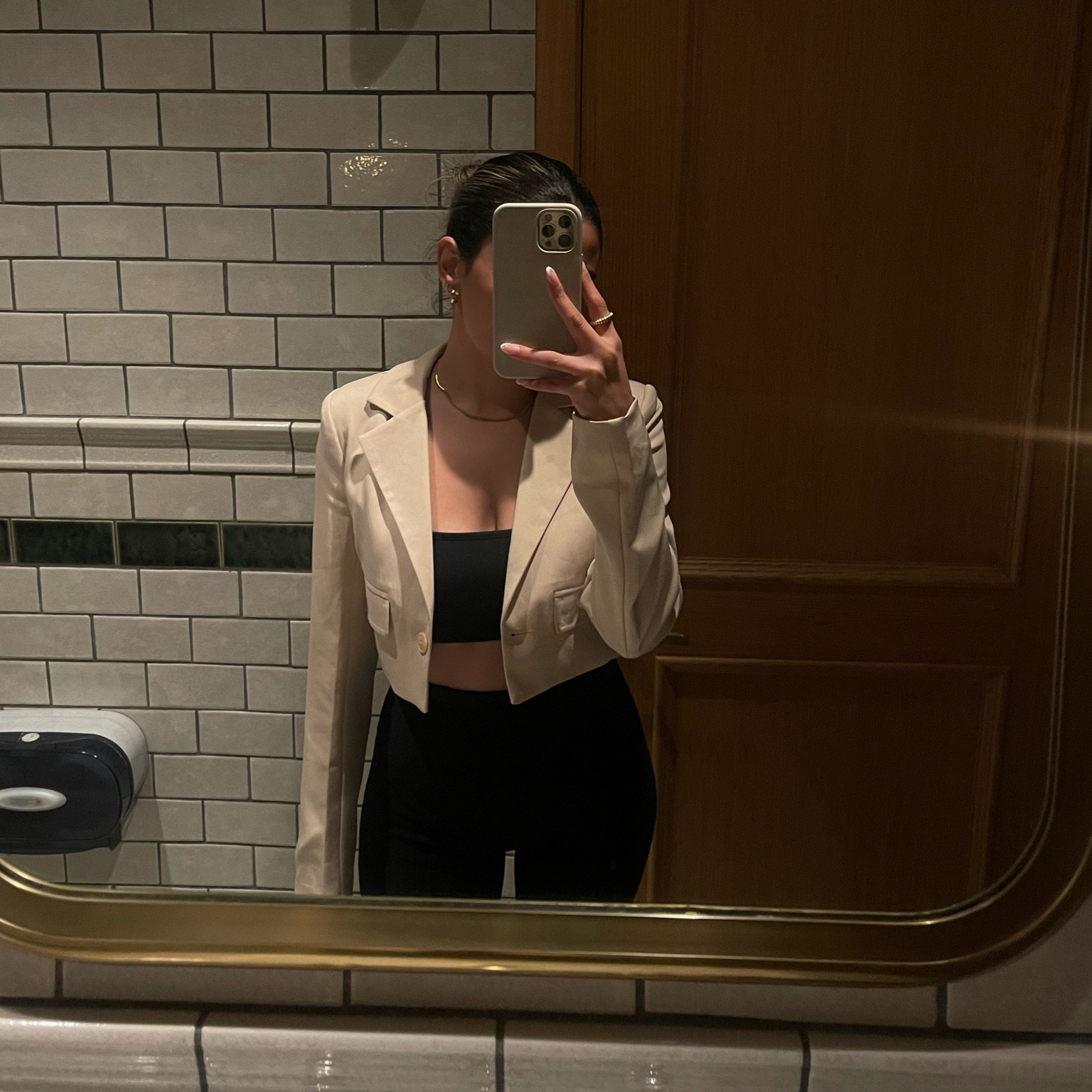 Cropped blazer outfit | dinner outfit | girls night outfit | casual date night outfit | minimal style inspo

#LTKworkwear #LTKstyletip #LTKSeasonal