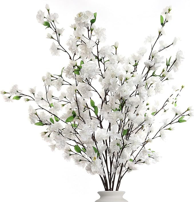 Larskilk White Cherry Blossom Flowers, Three 36 Inch Branches, Wedding, Party, Event, Japan's Nat... | Amazon (US)