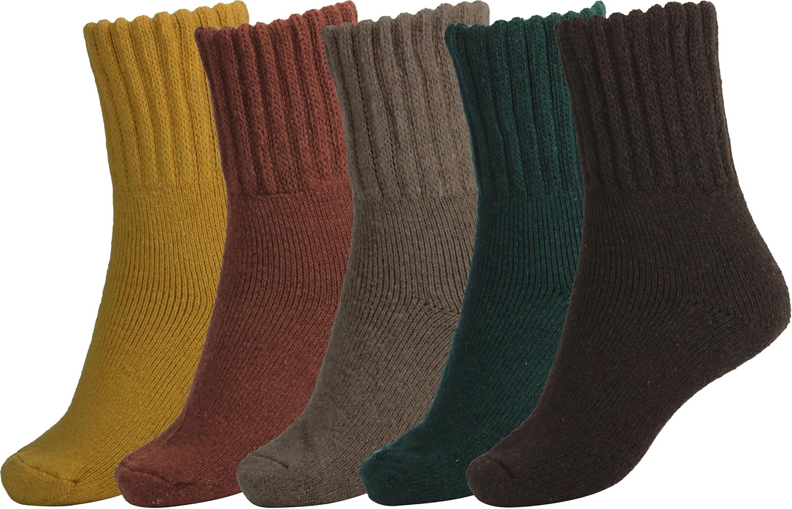 BomKinta Boot Socks for Women Winter Solid Thick Warm Socks Cozy Crew Socks Christmas Gift | Amazon (US)