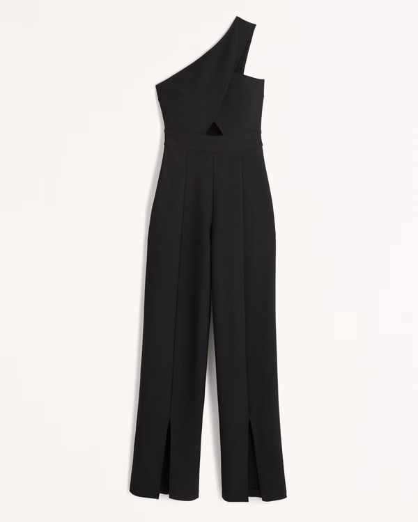 Asymmetrical One-Shoulder Jumpsuit | Abercrombie & Fitch (US)