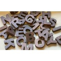 Upper Case Wooden Letters | Fun & Functional Sensory Activity & Homeschooling Collection By Woodchic | Etsy (US)