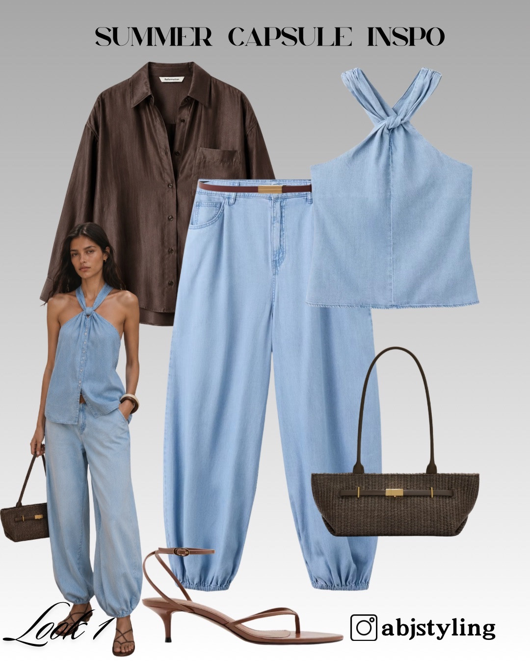 The light blue set that does all the work.

I layered this breezy halter top and relaxed trousers with a chocolate brown shirt for an elevated contrast that feels effortless yet polished. Perfect for vacations, lunch dates, or those days when you want to look chic without trying too hard.

Shop the full look through my links.

#LTKstyletip #LTKsummer #LTKuk