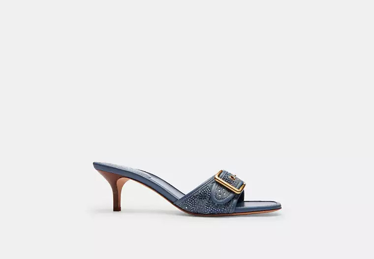 Margot Sandal In Crystal Signature Denim | Other Shoes | Coach | COACH® | Coach (US)