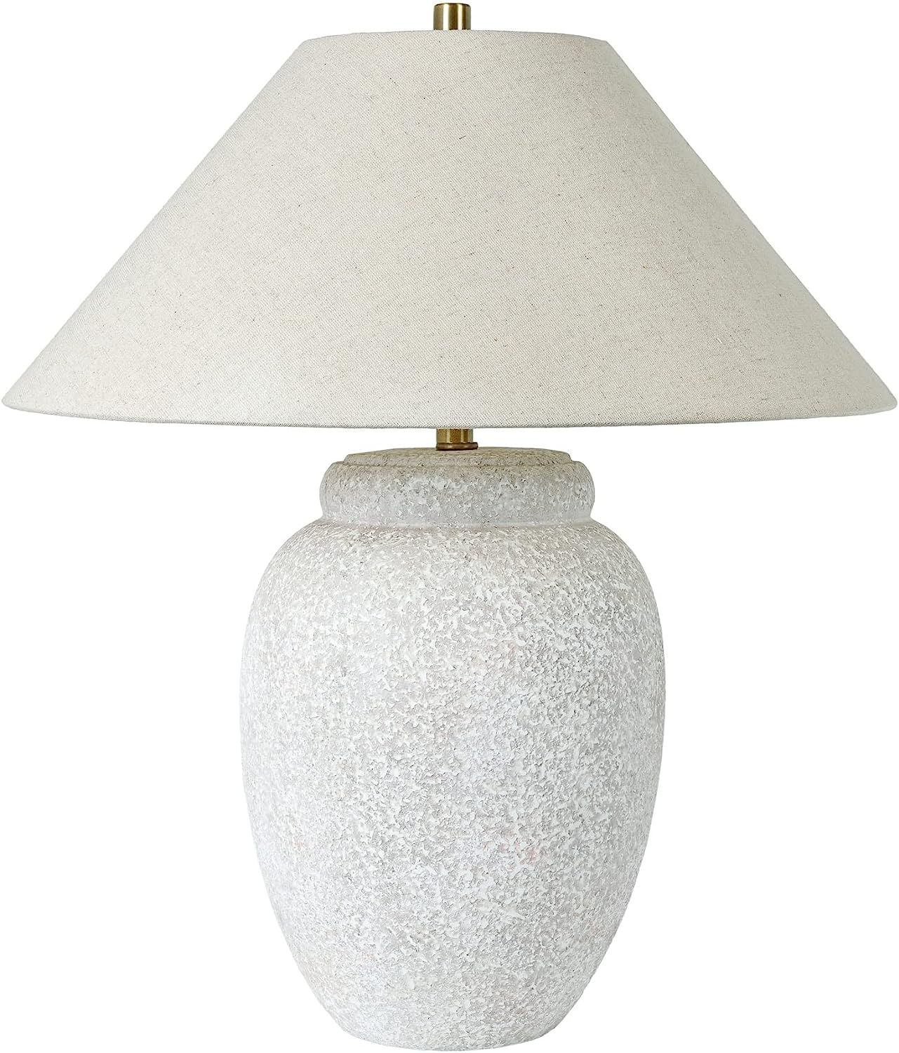 Traditional Ceramic Table Lamp 29" h X 23" w 23" d Brown White Transitional | Amazon (US)
