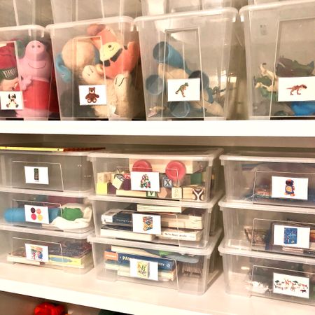 Picture labeling in the kids playroom with inexpensive labels and bins. 
Home organization 
Kids storage 


#LTKhome #LTKfamily #LTKfindsunder50
