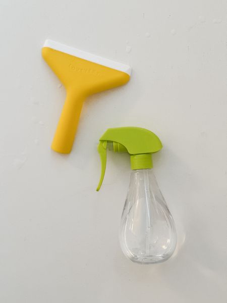 This little duo from a previous Lovevery kit has become an especially huge hit recently since we’ve been stuck in the house with crummy weather. Our #LTKtoddler loves to spray the glass in our shower and squeegee it clean! The spray bottle creates the finest mist and is great motor skill practice.

#LTKkids