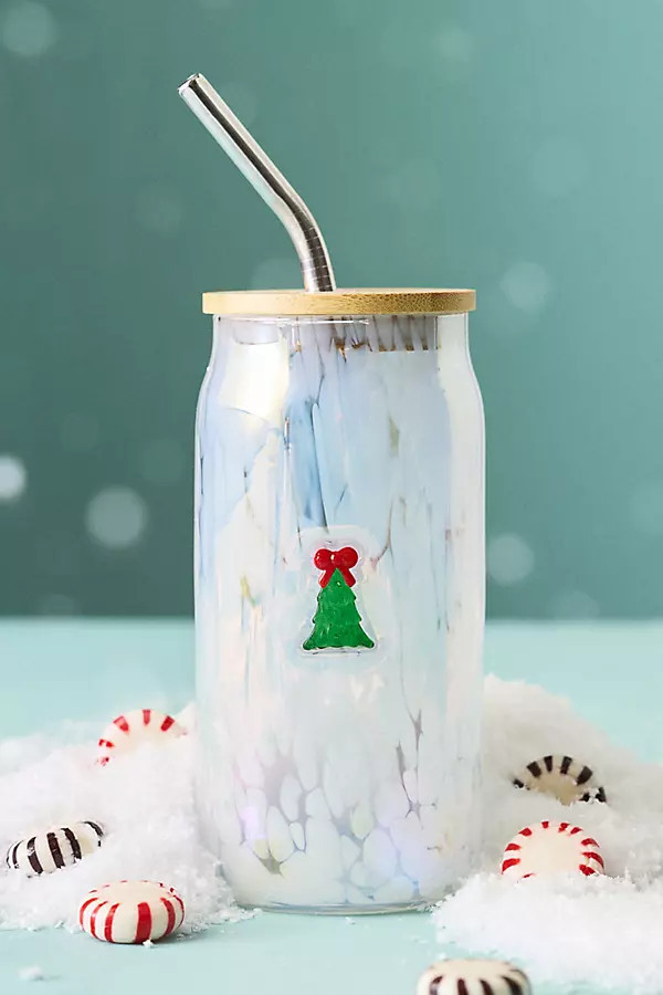 The Festive Confetti Icon Juice Glass Tumbler with Lid | Anthropologie (US)