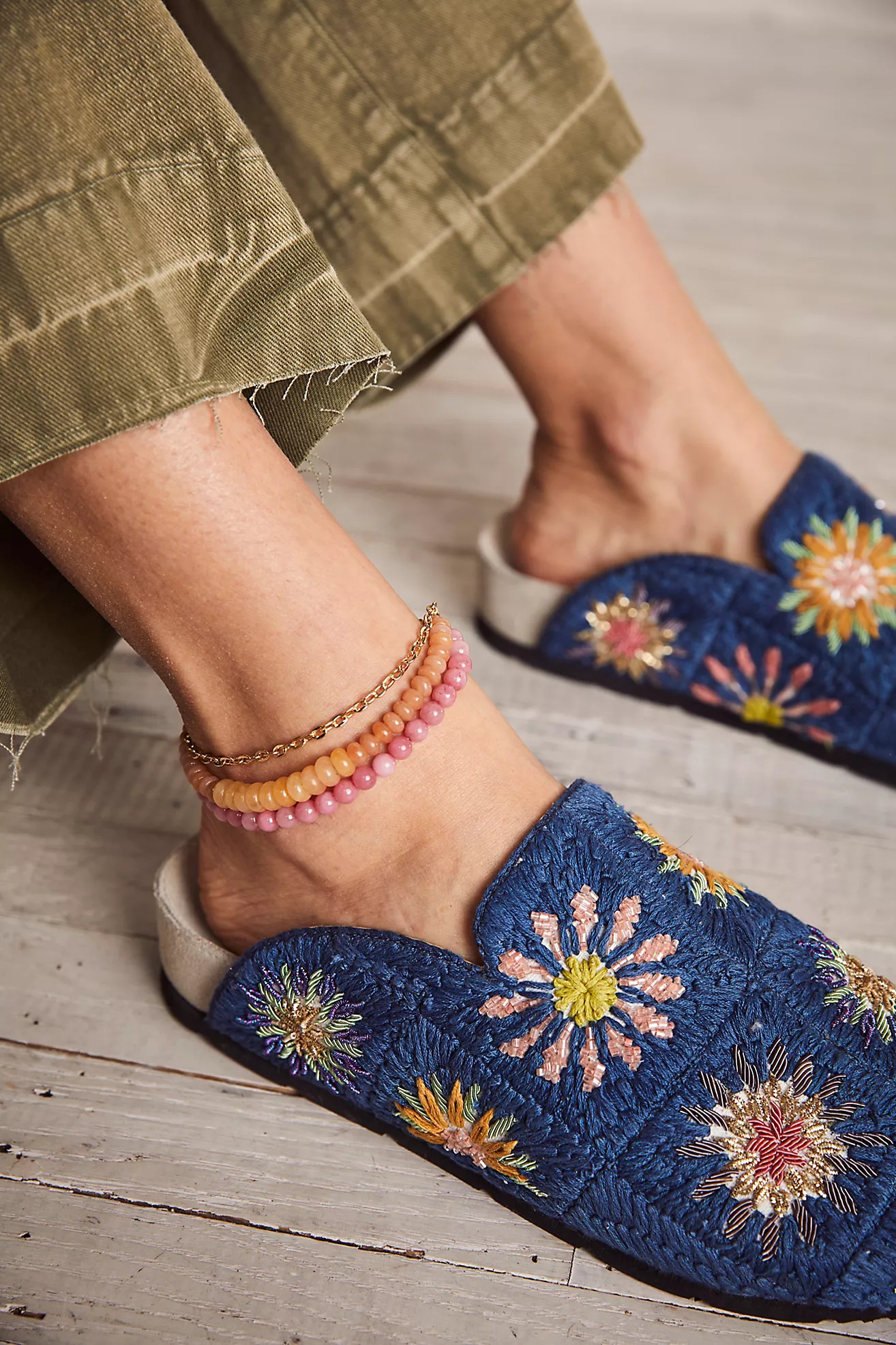 Tonal Rainbow Anklet | Free People (Global - UK&FR Excluded)