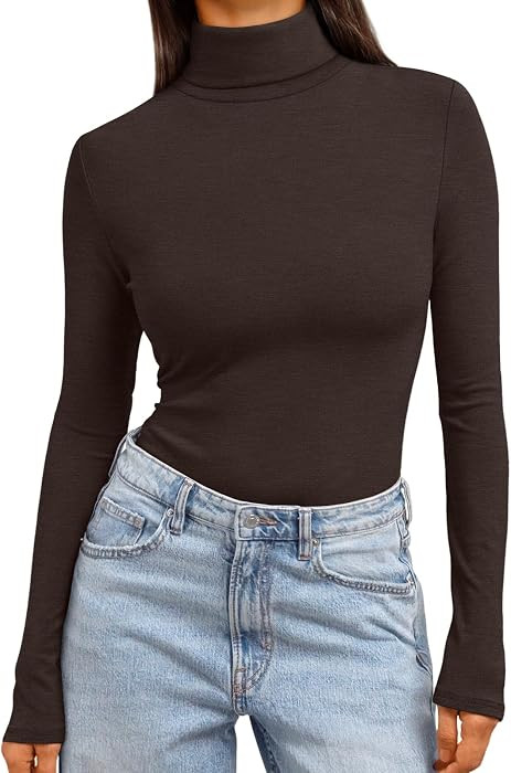 Trendy Queen Womens Turtleneck Tops Winter Clothes | Amazon (US)