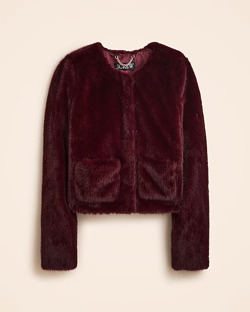 Faux-fur lady jacket | J. Crew US