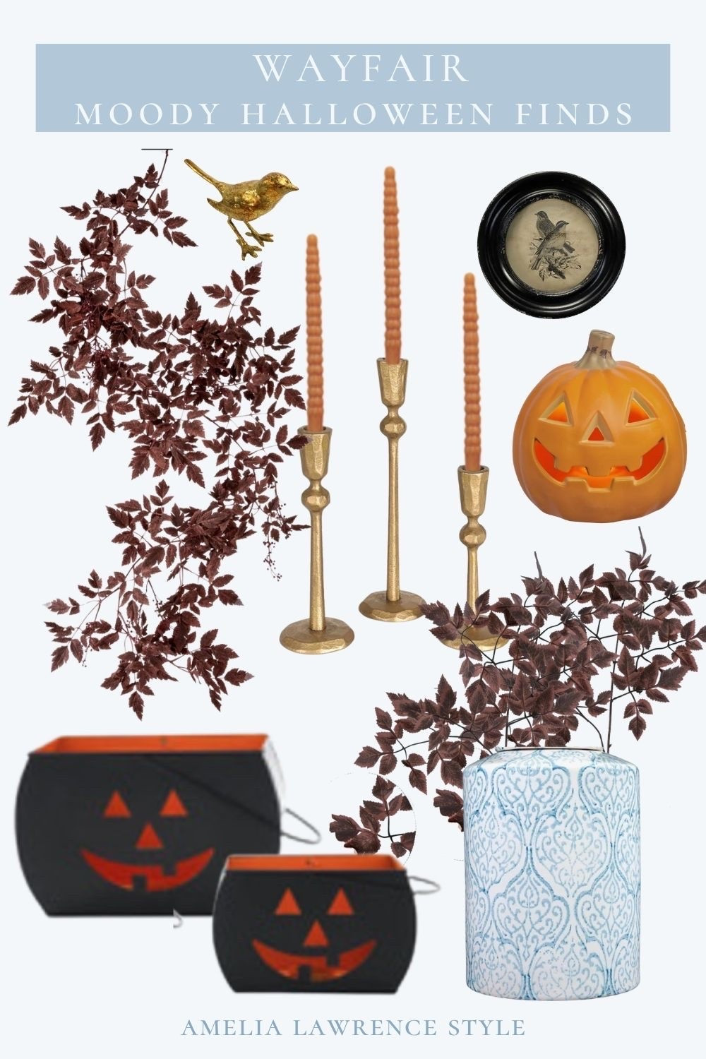 #AD moody and cute Halloween finds from @Wayfair 
#wayfair #wayfairpartner