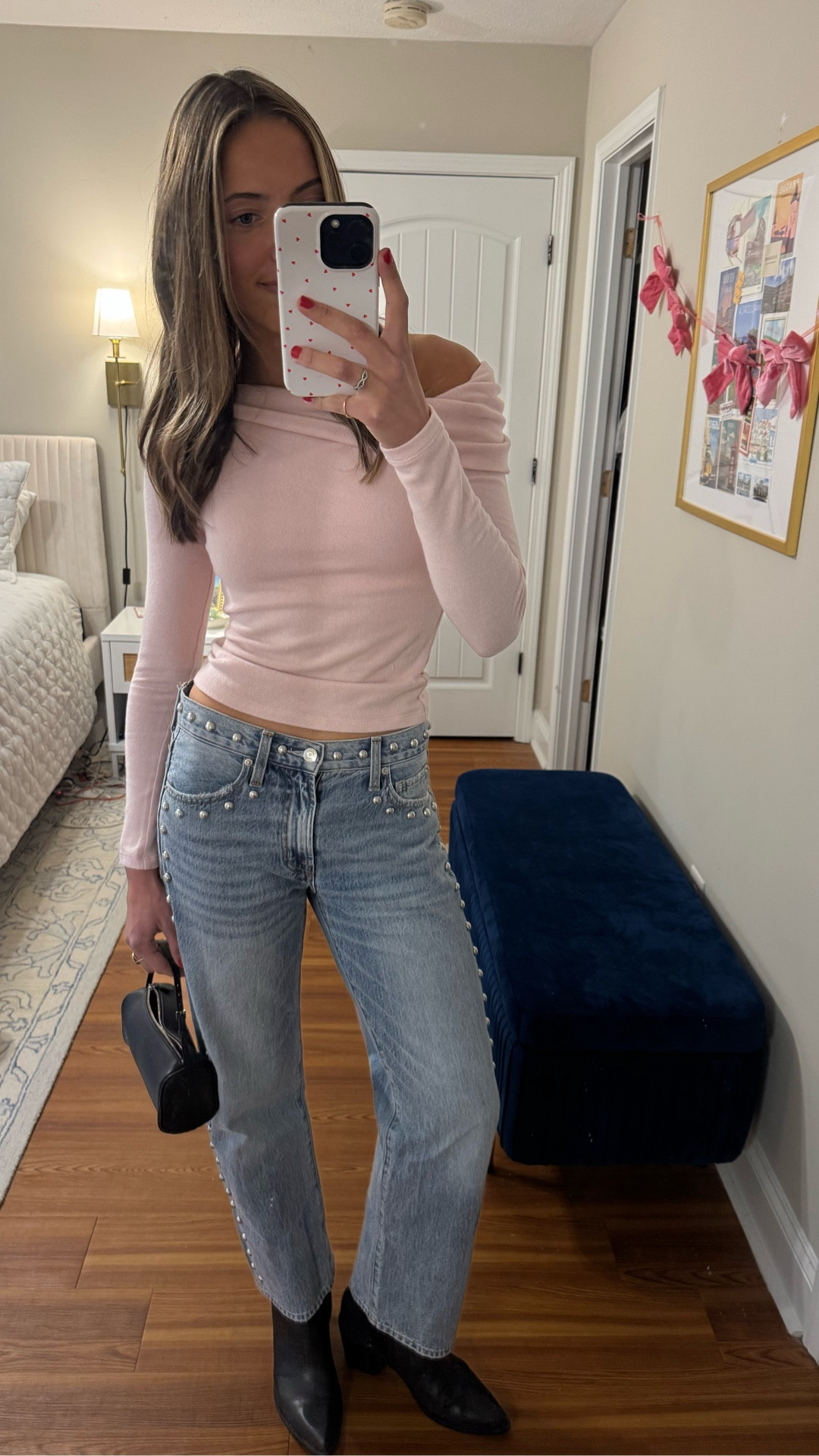 Valentines Day Inspired OOTN💘 Thise top from @Reformation is so soft and under $100! I get an XS

Wearing a 25 in my favorite @Pistola Denim and my tried and true Dolce Vita boots!


#LTKValentine #LTKSeasonal #LTKootd