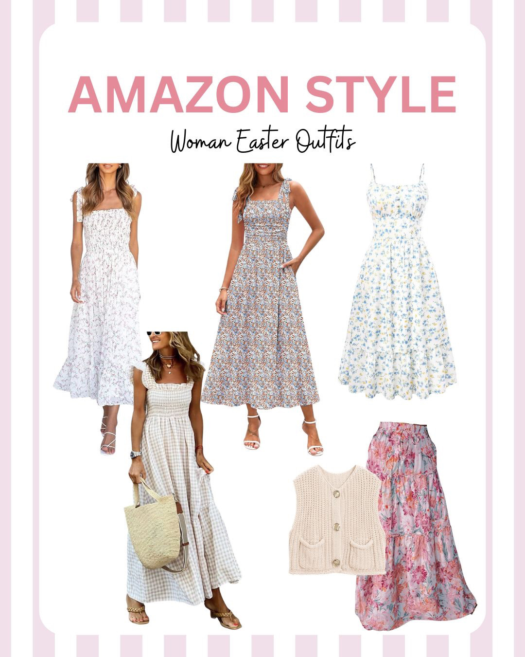 Fresh, feminine, and perfect for Easter Sunday 🌸🐣
I rounded up some of my favorite women’s Easter outfit ideas that are equal parts comfortable and pretty. Think soft pastels, flowy dresses, light knits, and pieces you can wear long after the holiday. Whether you’re heading to church, brunch with family, or an egg hunt with the kids, these looks are effortless, flattering, and spring-ready.
I love outfits that feel polished but still easy to move around in (because let’s be honest… Easter usually includes chasing kids and carrying baskets). These are pieces you can mix, match, and rewear all season long.
Tap to shop my favorites 🌷 

 

#LTKSpringSale #LTKgrwm #LTKootd