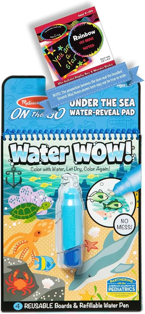 Melissa & Doug Water Wow! Under The Sea: ON The GO Water-Reveal Activity Pad Bundle with 1 Theme ... | Amazon (US)