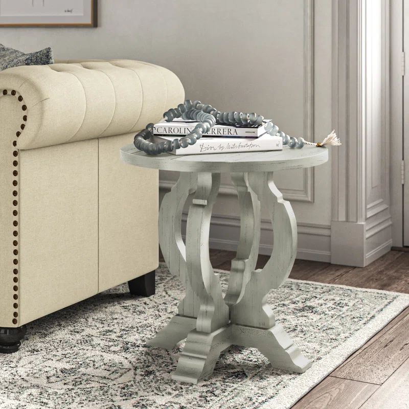 Francesca Pedestal End Table | Wayfair North America