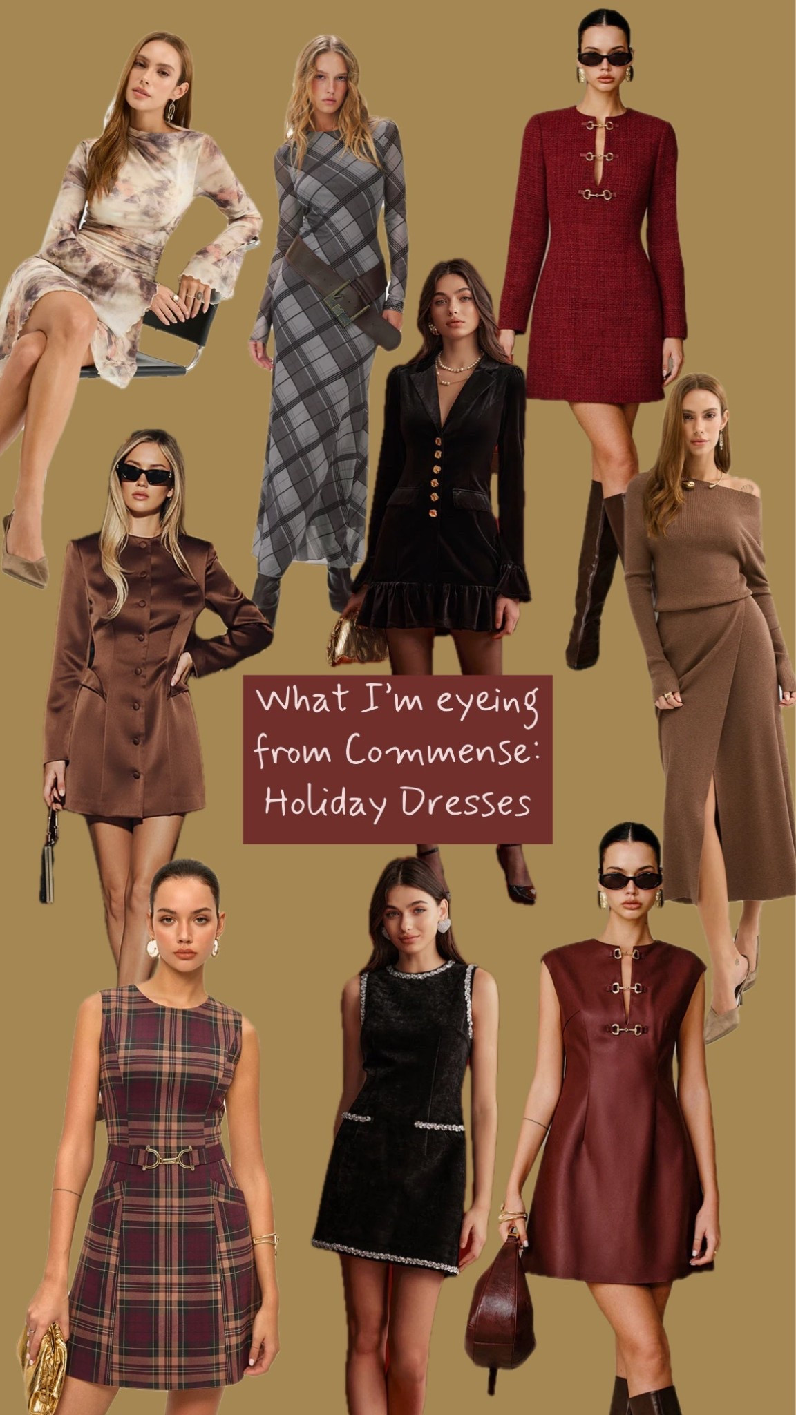 So many cute holiday looks from Commense that it’s hard to choose! Loving the Gucci-inspired & plaid vibes 

#LTKHoliday #LTKFindsUnder100 #LTKStyleTip