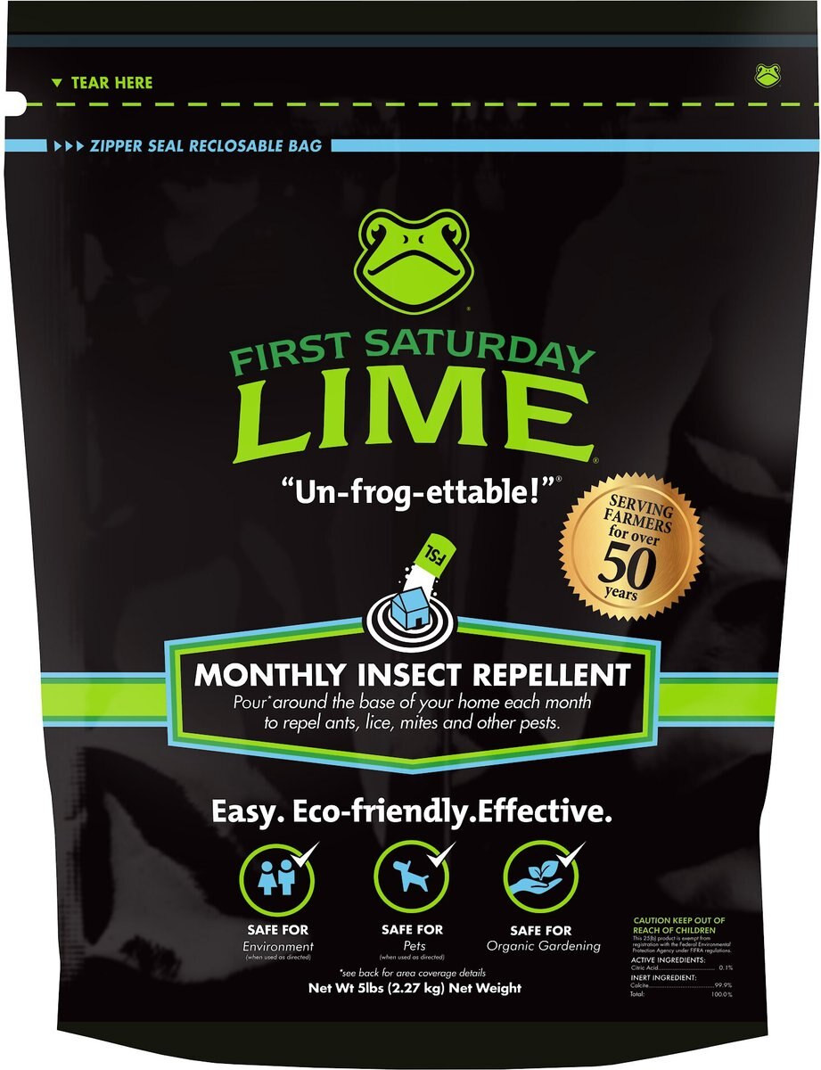 First Saturday Lime Monthly Pet Insect Repellent, 5-lb bag | Chewy.com