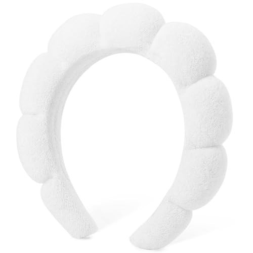 DRESHOW Spa Headbands for Washing Face or Facial, Bubble Skincare Headbands, Bubble Soft Terry Cloth Headband - Puffy Makeup Removal Headbands for Face Washing, Mask, Skin Treatment | Amazon (US)