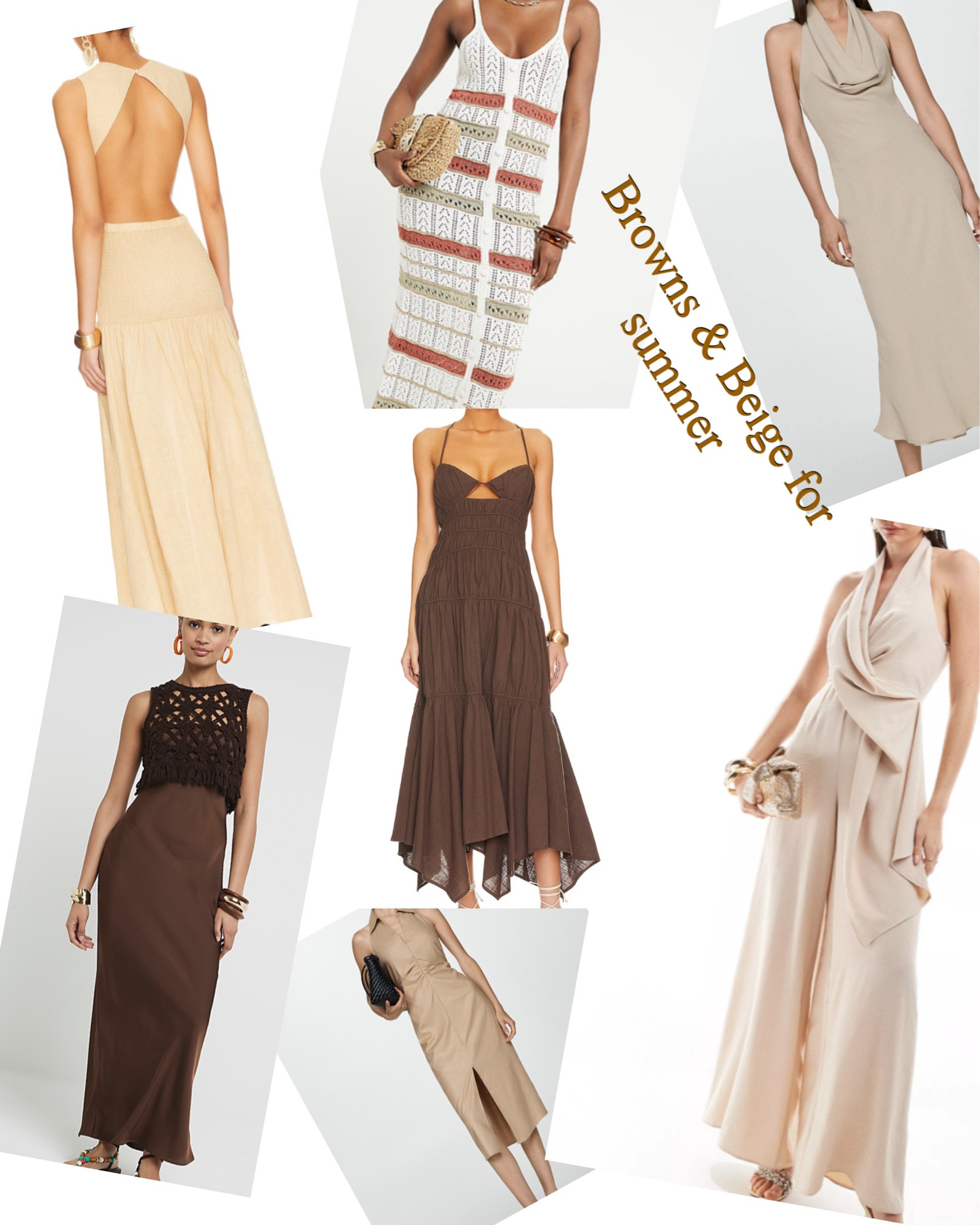 Brown , beige and nude tones for the Summer 

#LTKStyleTip #LTKFindsUnder100 #LTKSummerSales