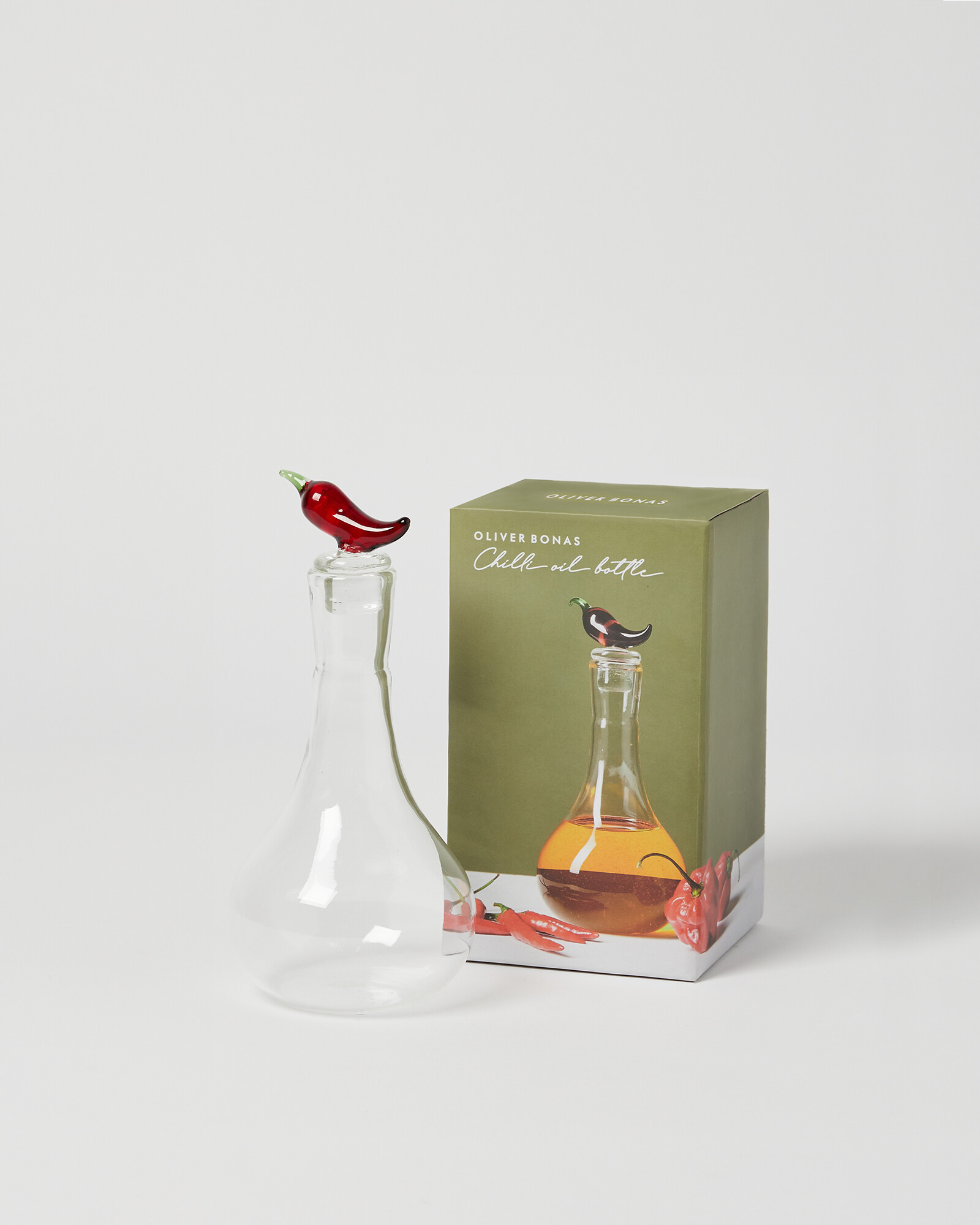 Glass Chilli Oil Bottle | Oliver Bonas | Oliver Bonas (Global)