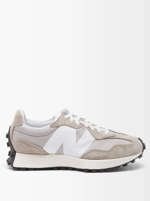 New Balance - 327 Nylon And Suede Trainers - Womens - Beige | Matches (US)