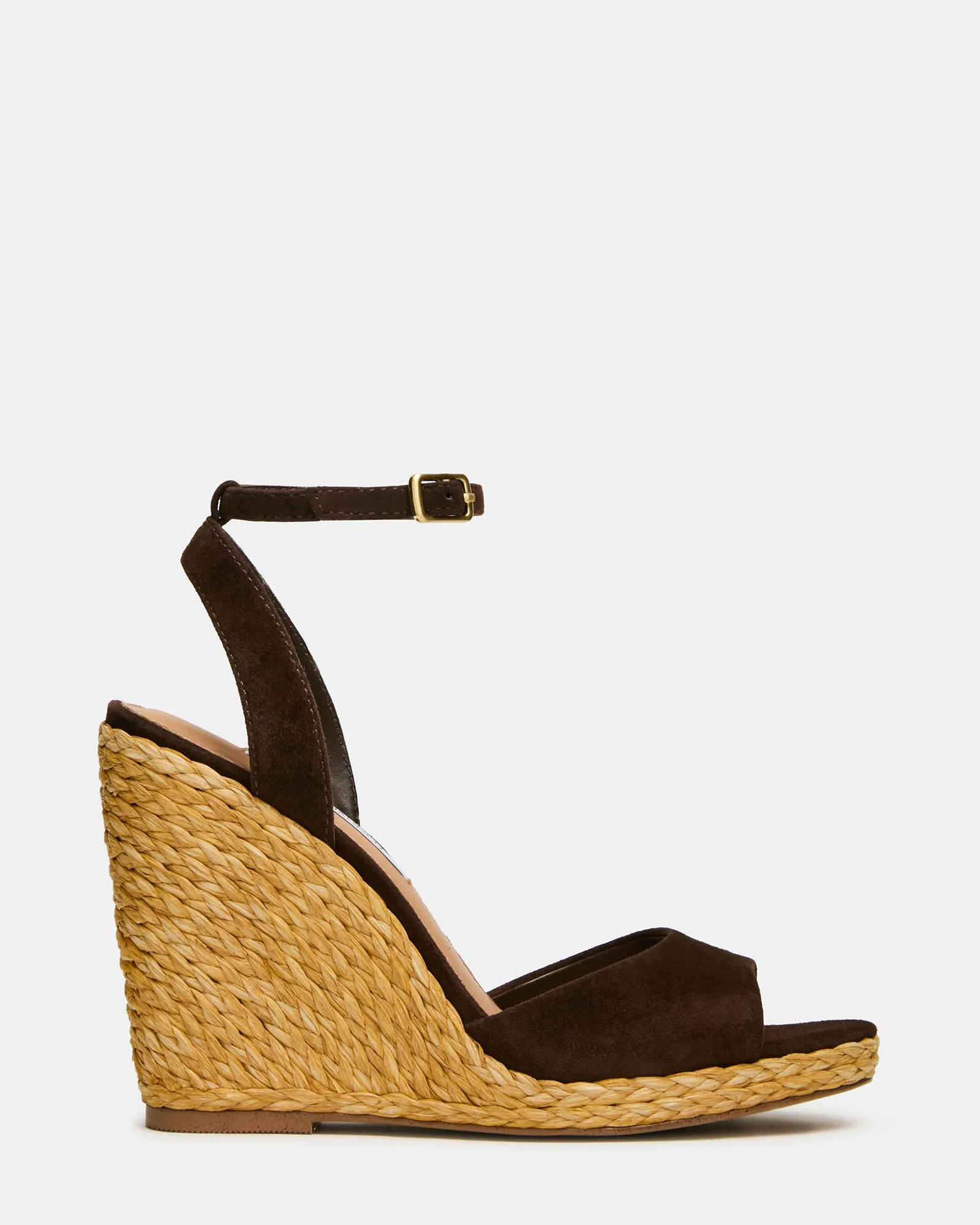 Steve Madden Women's Devin Espadrille Sandals - Brown Suede - Size 5.5 - Leather | Steve Madden (US)