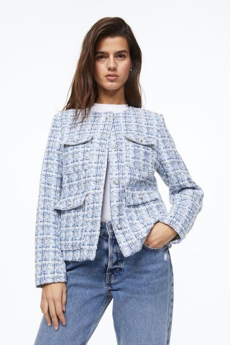 Textured weave jacket 

#LTKeurope #LTKunder50 #LTKunder100