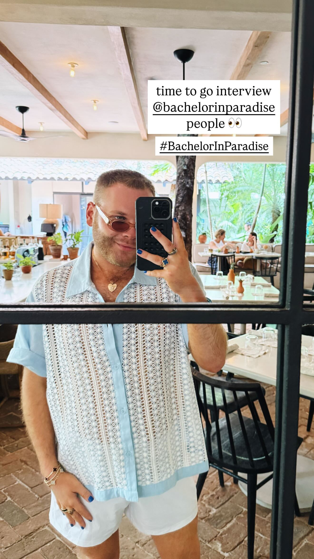 time to interview @bachelorinparadise people 👀 

 #LTKStyleTip #LTKTravel