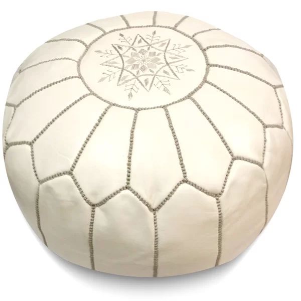 Carolos Leather Pouf | Wayfair North America