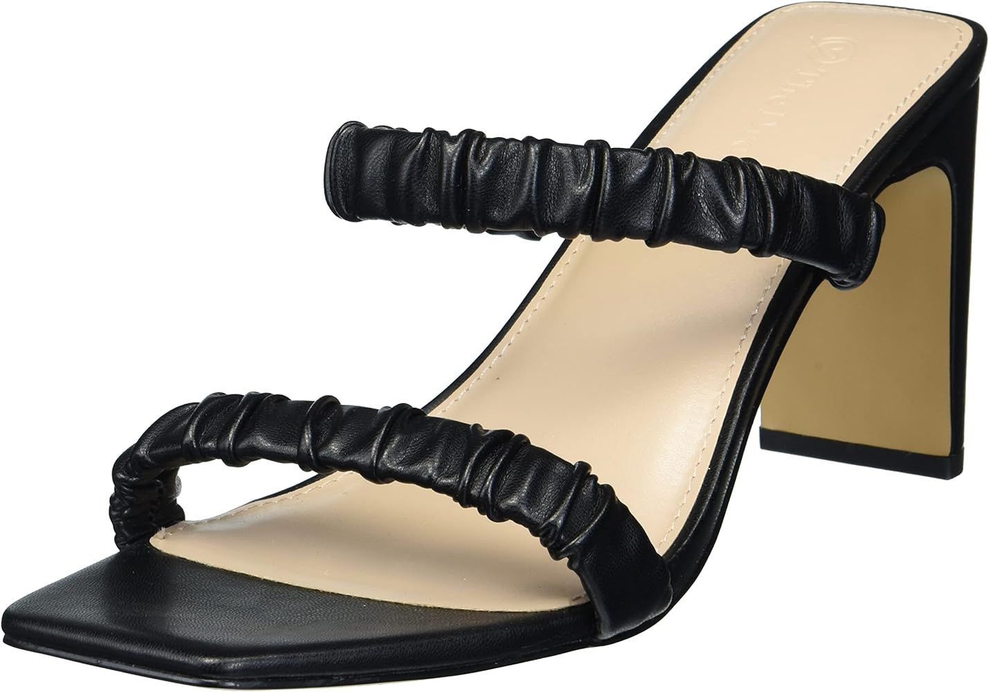The Drop Women's Ainsley Square Toe Two Strap High Heeled Sandal | Amazon (US)