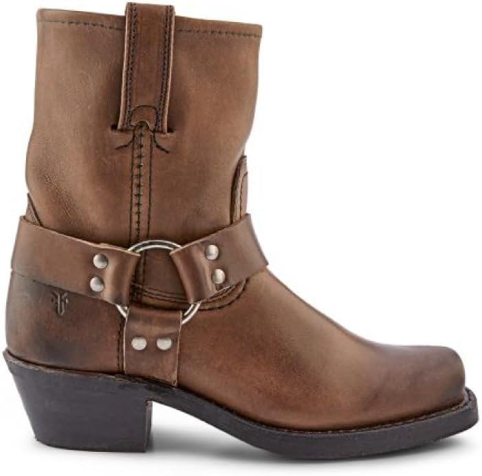 Frye Harness 8R Boots for Women Crafted from Washed and Oiled Italian Leather with Stacked Leathe... | Amazon (US)