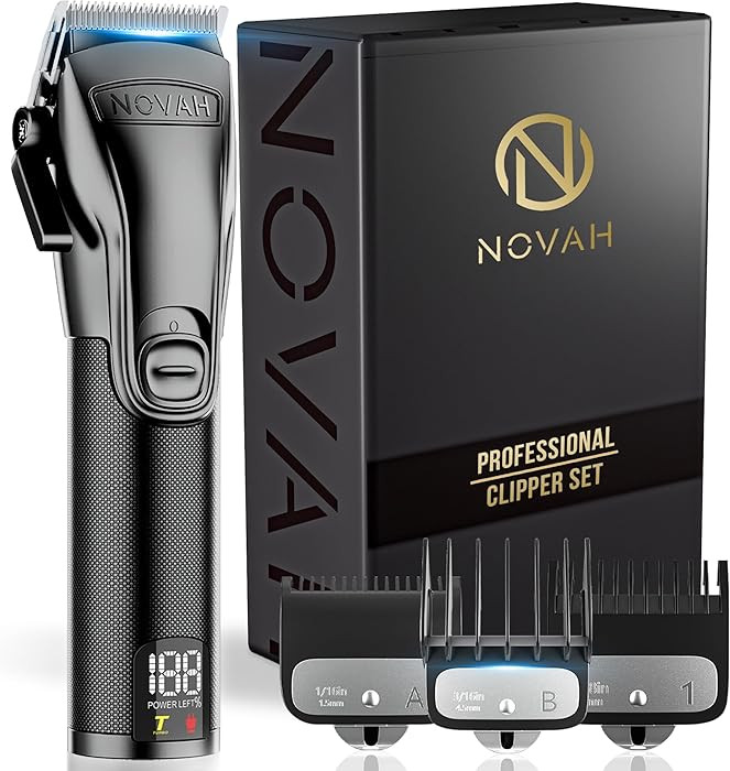 Novah Professional Hair Clippers for Men, Electric Cordless Hair Clipper | Amazon (US)