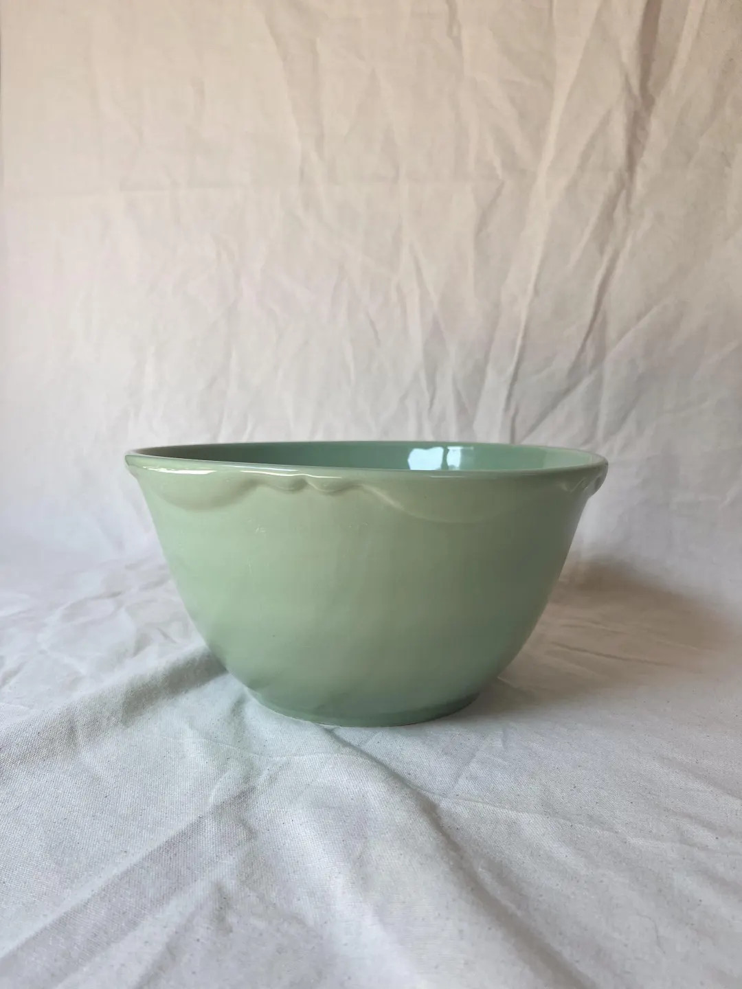 Sage Green Stoneware 11” Mixing Bowl From Southern Hospitality Collection - Etsy | Etsy (US)