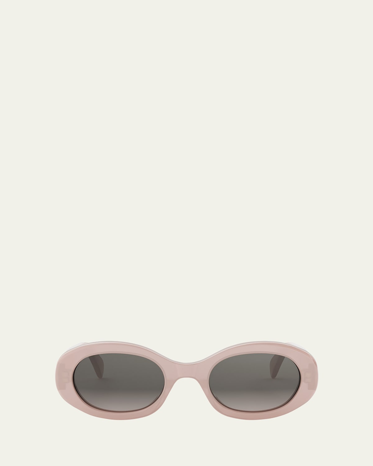 Triomphe Acetate Oval Sunglasses | Bergdorf Goodman