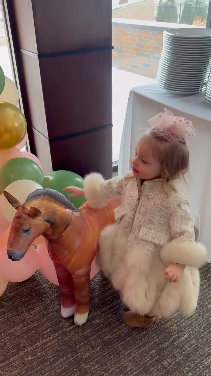 The party may be for the parents, but I think she also had a good time! 🥹😝 #toddlerbirthday #secondbirthday #toddlerreaction #parentsofig