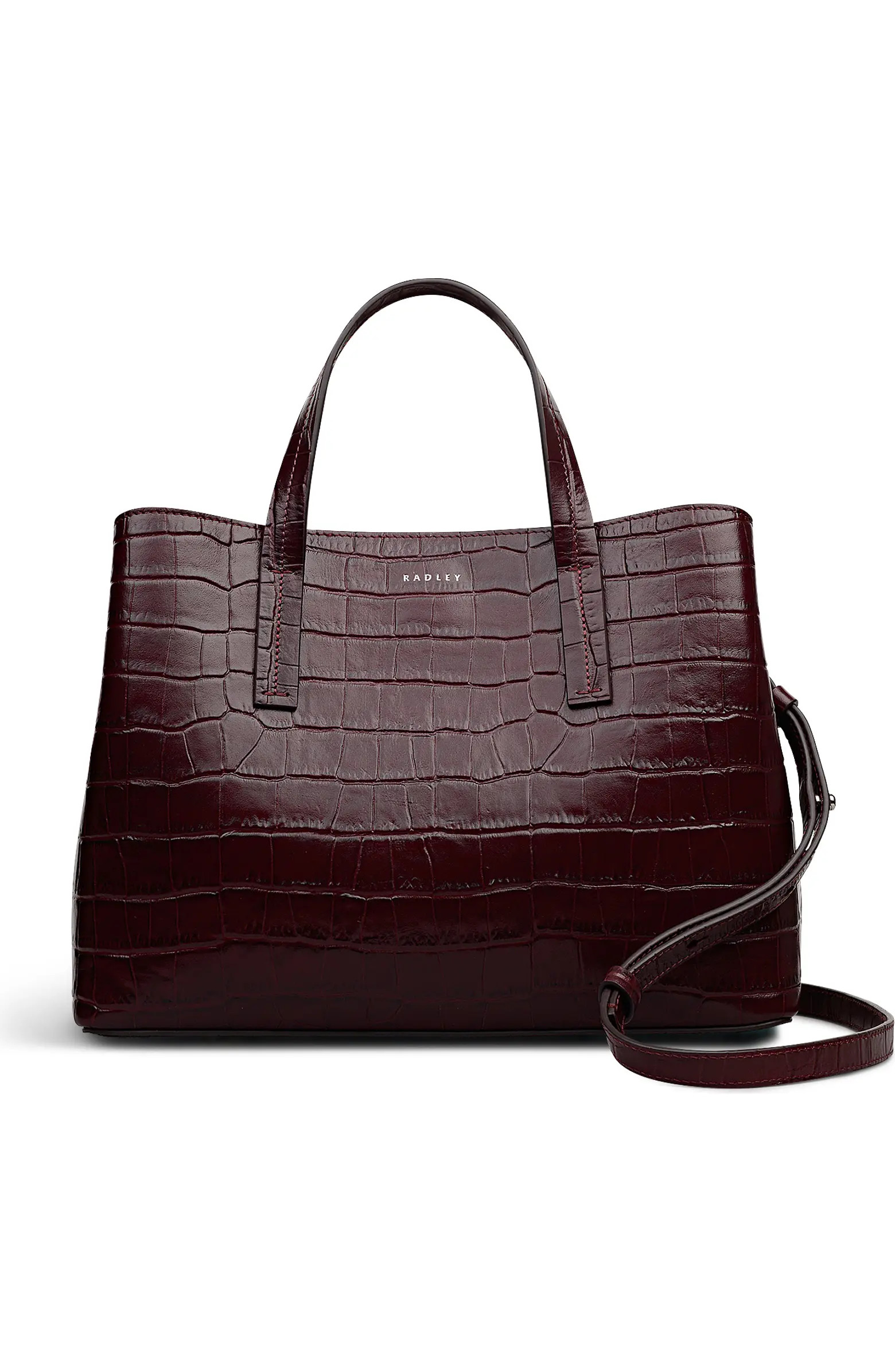 Dukes Place - Faux Croc Medium Ziptop Satchel Bag | Nordstrom